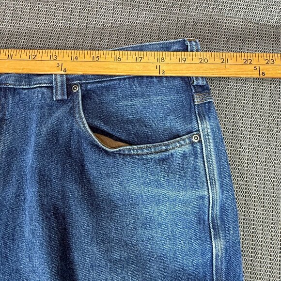 Duluth Trading Co Mens Size 40x28 Blue Relaxed Fit Denim Jeans 5 Pocket Design - Picture 5 of 11